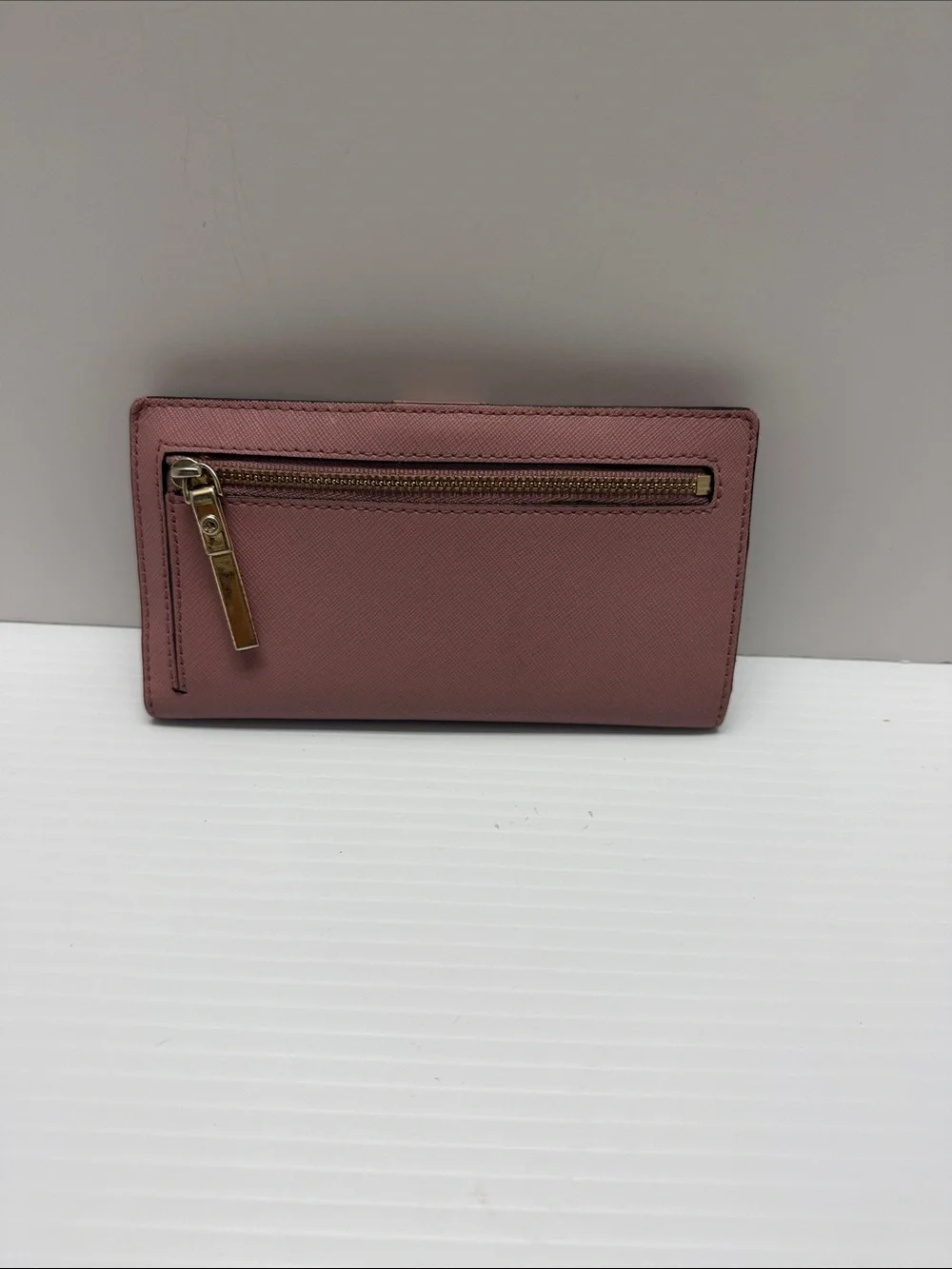 Kate Spade Two-Tone Plum and Dusty Pink Continental Wallet